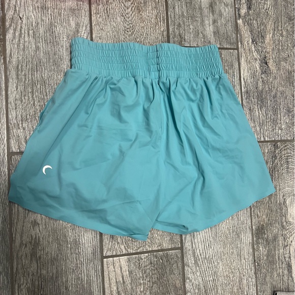ZYIA High Waist Teal Shorts - Picture 2 of 4